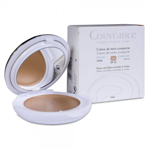 avene couvrance crema compacta acabado mate arena